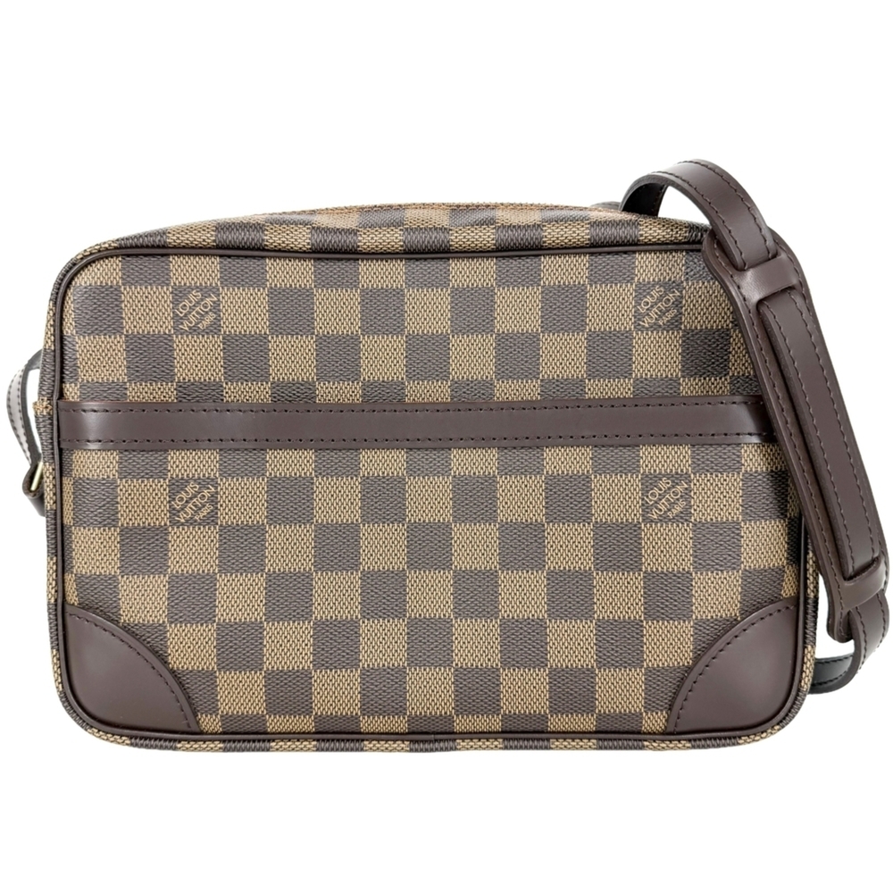 LOUIS VUITTON Authentic Brown Damier Canvas Shoulder Bag